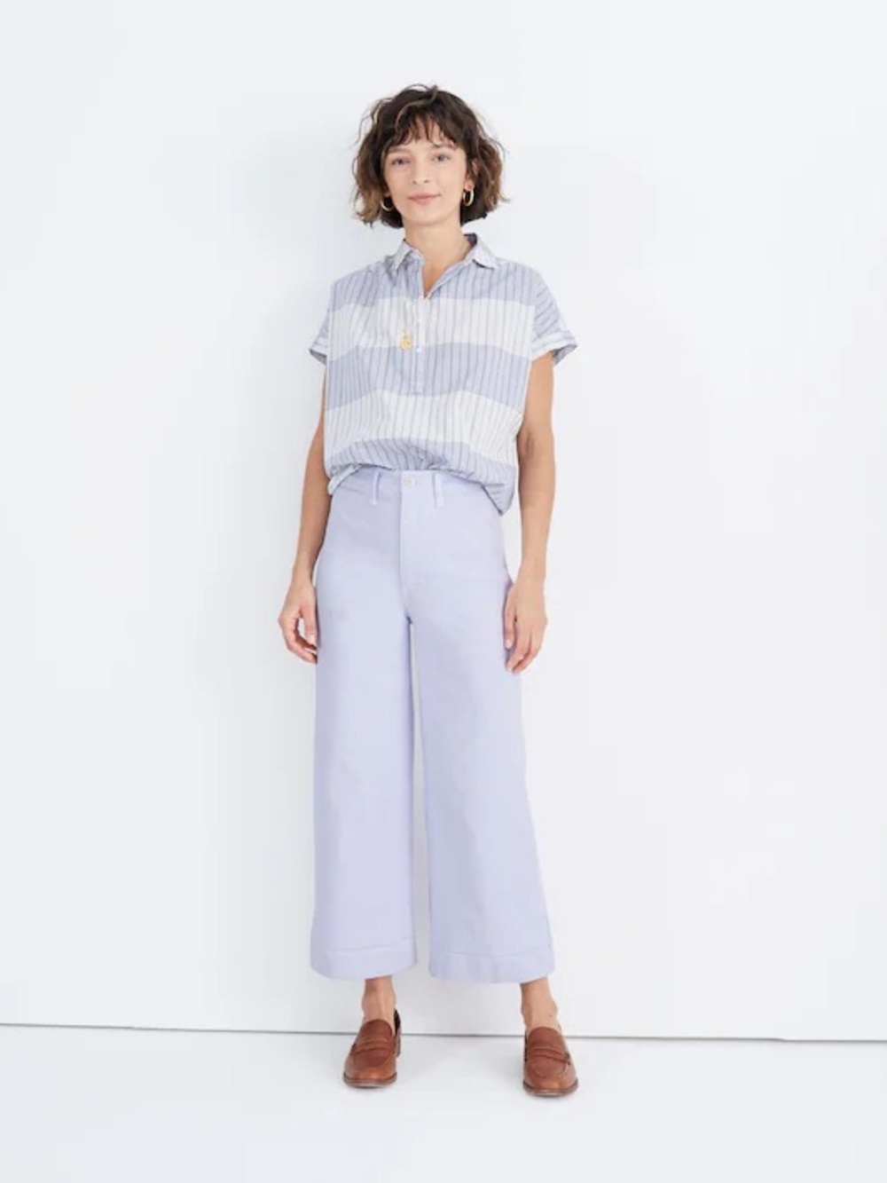 Madewell White Wide-Leg Jeans